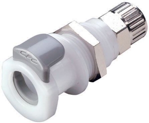 Bild von CPC Kupplungen 3/8 PTF Valved Panel Mount  Acetal (POM) Coupling Body - 25 Stk,  Art.Nr. : APCD12006