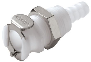 Bild von CPC Kupplungen 5/16 Hose Barb Non-Valved Panel Mount Acetal Coupling Body- 25 Stk,  Art.Nr. : PLC16005