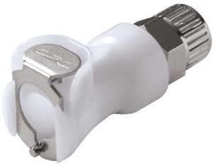 Bild von CPC Kupplungen 3/8 PTF Valved In-Line Acetal Coupling Body- 25 Stk,  Art.Nr. : PLCD13006