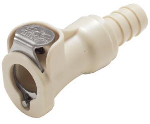 Bild von CPC Kupplungen 3/8 Hose Barb Valved In-Line Polypropylene Coupling Body- 25 Stk,  Art.Nr. : PLCD1700612