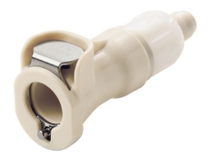 Bild von CPC Kupplungen 1/4 SofTube Valved In-Line Polypropylene Coupling Body- 25 Stk,  Art.Nr. : PLCD17040612