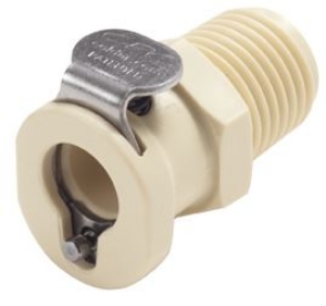 Bild von CPC Kupplungen 1/4 MBSPT Non-Valved Polypropylene Coupling Body- 25 Stk,  Art.Nr. : PMC100412BSPT