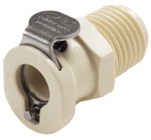 Bild von CPC Kupplungen 1/4 NPT Valved Polypropylene Coupling Body- 25 Stk,  Art.Nr. : PMCD100412