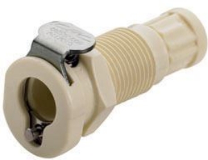 Bild von CPC Kupplungen 1/4 FUNF Valved Panel Mount Polypropylene Coupling Body- 25 Stk,  Art.Nr. : PMCD18042812