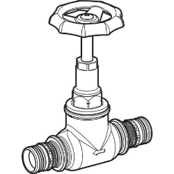 Bild von Geberit Mepla Geradsitz-Absperrventil, DN 15, DN1 15, Art.-Nr. 602.030.00.1
