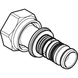 Bild von Geberit Mepla Übergang mit Überwurfmutter, DN 15, d 20 mm, Art.-Nr. 602.585.00.5