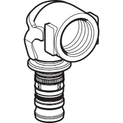 Bild von Geberit Mepla Übergangsbogen 90° mit Innengewinde, DN 20, d 26 mm, Art.-Nr. 603.257.00.5