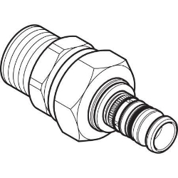 Bild von Geberit Mepla Übergangsverschraubung mit Aussengewinde, DN 50 / 65, d 63 mm, Art.-Nr. 607.591.00.5