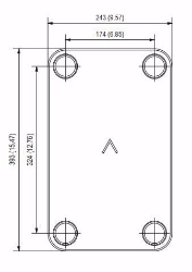 Bild von Swep Plattenwärmetauscher gelötet B35Hx10/1P-SC-S 4x2"(54), Art.Nr. : 10128-010