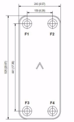 Bild von Swep Plattenwärmetauscher gelötet B50Hx20/1P-SC-S 4x2 1/2"(54), Art.Nr. : 10328-020