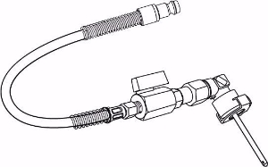 Bild von IMI Hydronic Engineering Messschlauch mit Messnadel, Winkel, blau, Art.Nr. : 31107460