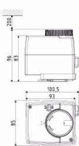 Bild von IMI Hydronic Engineering TA-Dreh-Stellantrieb TA-M106 CO 24 V, Art.Nr. : 32204290000