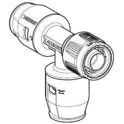 Bild von Geberit PushFit Übergangs-T-Stück mit MasterFix d20mm d1=20mm d2=MF20mm, Art.Nr. : 651.503.00.1