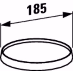 Bild von Laufen KARTELL BY LAUFEN - Wandablage, inklusive Ablageschale 'disc' kristallklar, 1 x 1 x 1,   004, chrom  , Art.Nr. : H3853330040001