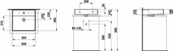 Bild von Laufen KARTELL BY LAUFEN - Aufsatz-Waschtisch, 500 x 460 x 145, 1 Hahnloch 000, weiss, Art.Nr. : H8163320001041