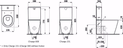 Bild von Laufen KARTELL BY LAUFEN - Stand-WC 'rimless' für aufgesetzten Spülkasten, Tiefspüler, ohne Spülrand, 660 x 370 x 440, 020, schwarz, Art.Nr. : H8243370200001