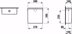 Bild von Laufen KARTELL BY LAUFEN - Spülkasten, Wasseranschluss seitlich (links oder rechts), 380 x 160 x 395, Wasseranschluss seitlich links oder rechts 000, weiss, Art.Nr. : H8293320008721