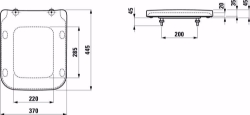 Bild von Laufen Pro S - WC-Sitz mit Deckel, abnehmbar, mit Absenkautomatik, 443 x 367 x 35, 000, weiss, Art.Nr. : H8919610000001