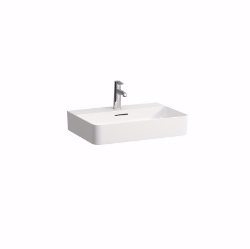 Bild von Laufen VAL - Waschtisch VAL 60X42 LCC WS, 400 LCC-weiss, 3 Hahnlöcher, 600 x 420 x 115, Art.Nr. : H8102834001081