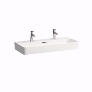 Bild von Laufen VAL - Waschtisch VAL 95X42 WS MATT, 757 weiss matt, 1 Hahnloch, 950 x 420 x 115, Art.Nr. : H8102877571041