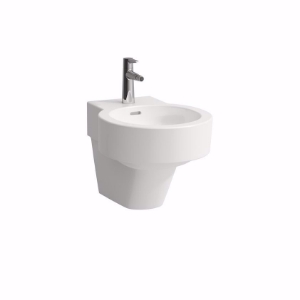 Bild von Laufen VAL - Wand-Bidet VAL 53X39 WS MATT, 757 weiss matt, 1 Hahnloch, 530 x 390 x 360, Art.Nr. : H8302817573021