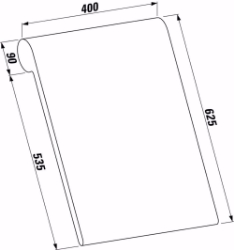 Bild von Laufen SONAR - Rückenlehne, hellgrau, 087 hellgrau  , 400 x 90 x 625, Art.Nr. : H2923400870001