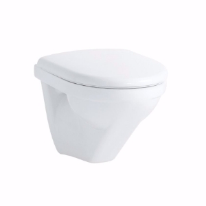 Bild von Laufen MODERNA R - Wand-WC 'rimless/compact', Tiefspüler, ohne Spülrand, 400 LCC-weiss, 490 x 360 x 345, Art.Nr. : H8205444000001