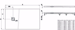 Bild von Laufen SOLUTIONS - Duschwanne, aus Verbundwerkstoff Marbond, rechteckig, Ablauf Seite, 035 sand, 1600 x 1000 x 42, Art.Nr. : H2134470350001