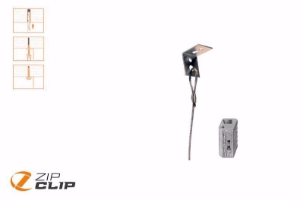 Bild von Zip-Clip UNI-LOCK SEILAUFHÄNGUNG MIT L-WINKEL 3 METER - BELASTUNG 15KG - 10 STUCK , Art.Nr. : ZIP-103U