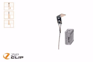 Bild von Zip-Clip UNI-LOCK SEILAUFHÄNGUNG MIT L-WINKEL 10 METER - BELASTUNG 35KG - 10 STUCK , Art.Nr. : ZIP-209U