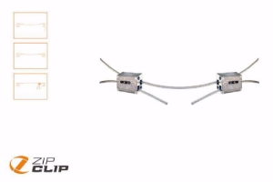 Bild von Zip-Clip SPAN-LOCK HORIZONTALE SEILAUFHÄNGUNG 15 METER - BELASTUNG 75KG - 1 STUCK , Art.Nr. : ZIP-715