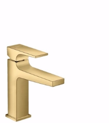 Bild von Hansgrohe Metropol Einhebel-Waschtischmischer 110 mit Hebelgriff und Push-Open Ablaufgarnitur, polished gold-optic , Art.Nr. : 32507990