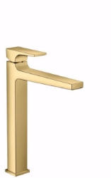 Bild von Hansgrohe Metropol Einhebel-Waschtischmischer 260 mit Hebelgriff und Push-Open Ablaufgarnitur, polished gold-optic , Art.Nr. : 32512990