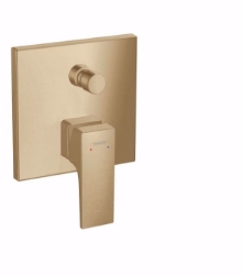 Bild von Hansgrohe Metropol Einhebel-Wannenmischer Unterputz mit Hebelgriff und integrierter Sicherungskombination, brushed bronze , Art.Nr. : 32546140