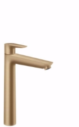 Bild von Hansgrohe Talis E Einhebel-Waschtischmischer 240 mit Zugstangen-Ablaufgarnitur, brushed bronze , Art.Nr. : 71716140