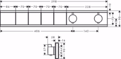 Bild von Hansgrohe RainSelect Thermostat Unterputz für 4 Verbraucher, Mattschwarz , Art.Nr. : 15382670