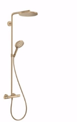 Bild von Hansgrohe Raindance Select S Showerpipe 240 1jet PowderRain mit Ecostat Comfort Thermostat, brushed bronze , Art.Nr. : 27633140