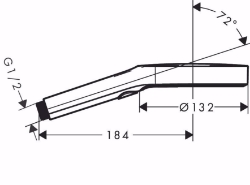 Bild von Hansgrohe Rainfinity Handbrause 130 3jet, Mattweiß , Art.Nr. : 26864700