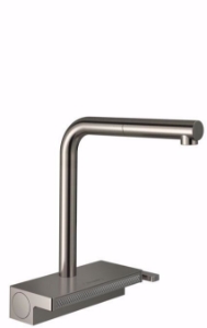 Bild von Hansgrohe Aquno Select M81 Einhebel-Küchenmischer 250, Ausziehauslauf, 2jet, edelstahl finish , Art.Nr. : 73836800