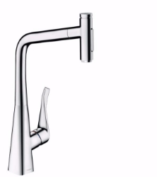 Bild von Hansgrohe Metris Select M71 Einhebel-Küchenmischer 320, Ausziehbrause, 2jet, sBox, chrom , Art.Nr. : 73816000