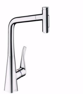 Bild von Hansgrohe Metris Select M71 Einhebel-Küchenmischer 320, Ausziehbrause, 2jet, sBox, chrom , Art.Nr. : 73816000