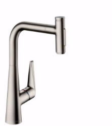 Bild von Hansgrohe Talis Select M51 Einhebel-Küchenmischer 300, Ausziehbrause, 2jet, sBox, edelstahl finish , Art.Nr. : 73867800