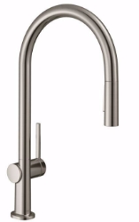 Bild von Hansgrohe Talis M54 Einhebel-Küchenmischer 210, Ausziehbrause, 2jet, sBox, edelstahl finish , Art.Nr. : 72801800