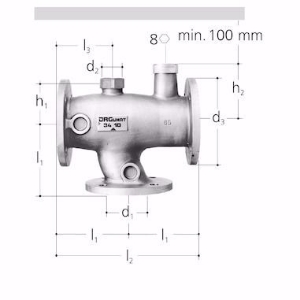 Bild von GF-JRG JRGUMAT Thermomischer, Flansch DN65 / 25°C , Art.Nr. : 3410.601