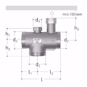 Bild von GF-JRG JRGUMAT Thermomischer 3400, PN10 1" / 25 °C , Art.Nr. : 3400.930