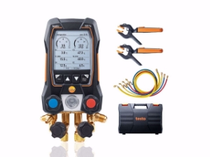 Bild von testo 557s Smart Vakuum Set mit Füllschläuchen - Smarte digitale Monteurhilfe mit kabellosen Vakuum- und Zangen-Temperaturfühlern und 4er-Füllschlauchsatz, Art.Nr. : 0564 5572