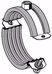 Bild von Sikla Schraubrohrschelle mit Einlage SRS 2G 110-115 , Art.Nr. : 159669