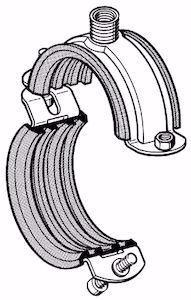 Bild von Sikla Rohrschelle D-3G mit Schalldämmeinlage 24- 28 mm , Art.Nr. : 107255