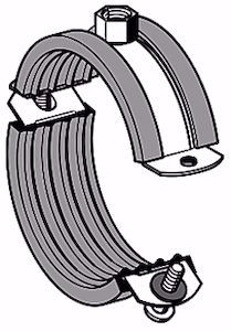 Bild von Sikla Schraubrohrschelle SRS mit Einlage M8 32- 35 A4 , Art.Nr. : 170736