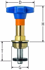 Picture of Nussbaum  95350 Easy-Top-Oberteil zu Schrägsitzventilen und Batterieventilen, Grösse: 2½, Art.Nr. 95350.10